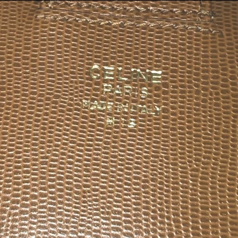 Unique Celine Tan Women's Long Wallet With Kisslock Coin Purse